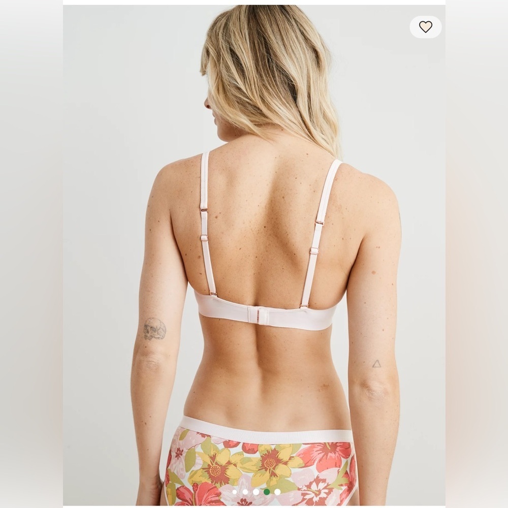 NWT Aerie Real Me Wireless Lightly Lined Bra in Pink , size 32D - Picture 2 of 10